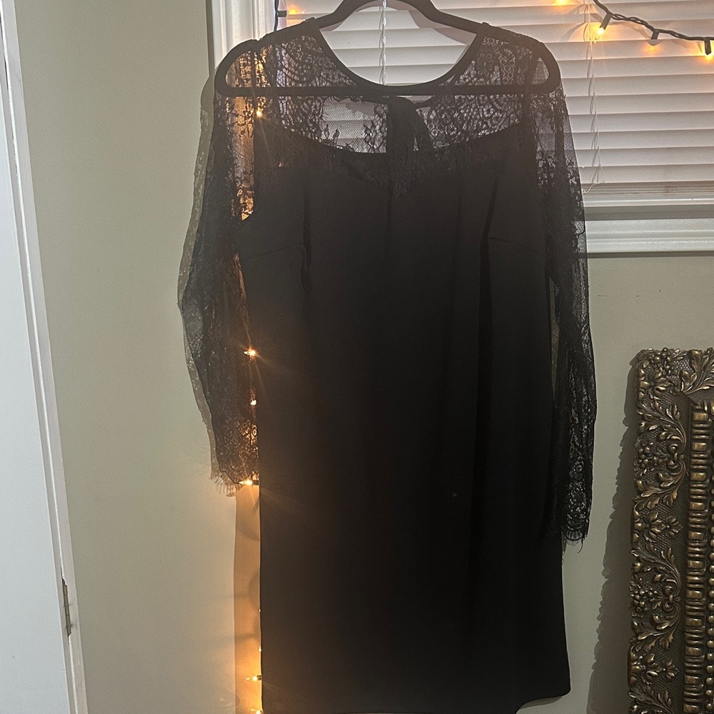 Elegant Black Lace Dress